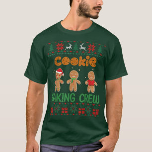 Cookie Baking Crew Gingerbread Cute Ugly Christmas T-Shirt