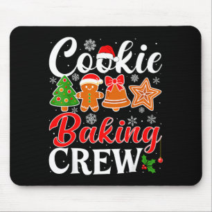 Cookie Baking Crew Gingerbread Xmas Holiday Cookie Mouse Mat