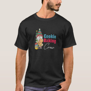 Cookie Baking Crew Gnome Christmas Raglan Baseball T-Shirt