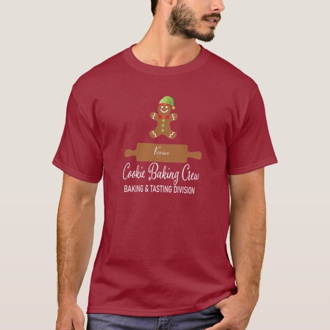 Cookie Baking Crew Holiday T-Shirt (Front)