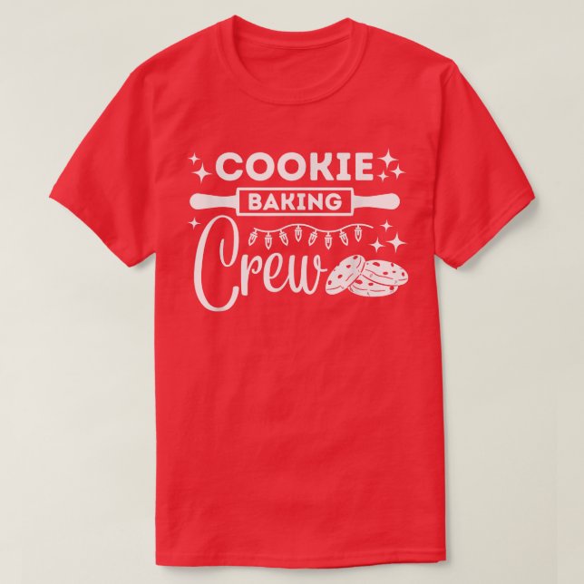 Cookie Baking Crew Matching Cooking Team  T-Shirt (Design Front)