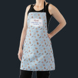 Cookie Baking Crew Monogram Apron<br><div class="desc">The ideal apron for all of your holiday Christmas baking! Cute pattern of holiday cookies. Fun typography says "Cookie Baking Crew - Team Baker". The perfect apron for your whole family! Monogrammed with your name,  company name or event name. Great for cookie parties and holiday events.</div>