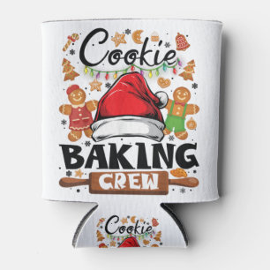 Cookie Baking Crew Shirt Christmas Family Gingerbr Can Cooler