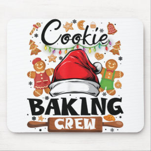 Cookie Baking Crew Shirt Christmas Family Gingerbr Mouse Mat