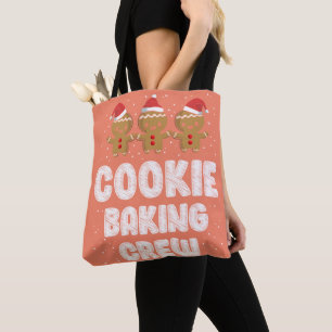 Cookie Baking Crew Shirt Christmas Family Gingerbr Tote Bag