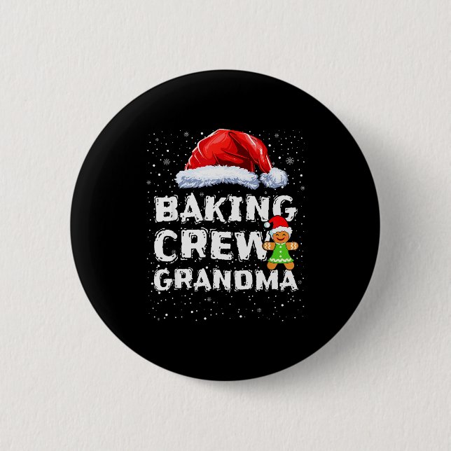 Cookie Baking Crew Shirt Grandma Matching Christma 6 Cm Round Badge (Front)