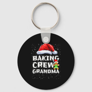 Cookie Baking Crew Shirt Grandma Matching Christma Key Ring