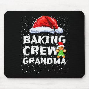 Cookie Baking Crew Shirt Grandma Matching Christma Mouse Mat
