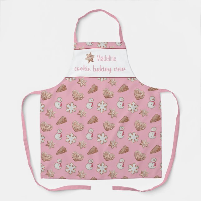 Cookie Baking Crew Star Personalised Apron (Front)