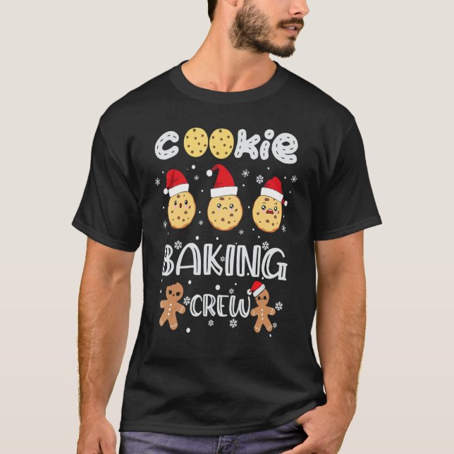 Cookie Baking Crew Xmas Matching Family Christmas  T-Shirt (Front)