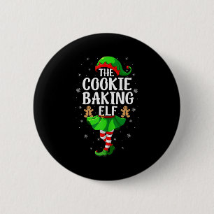 Cookie Baking Elf Christmas Girl Women Elf Squad X 6 Cm Round Badge