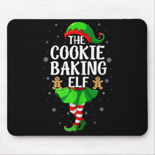 Cookie Baking Elf Christmas Girl Women Elf Squad X Mouse Mat