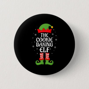 Cookie Baking Elf Xmas Family Matching Elf Squad C 6 Cm Round Badge