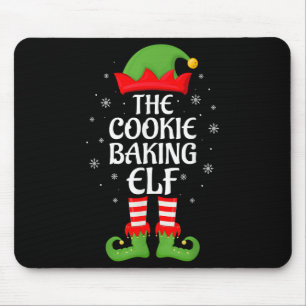 Cookie Baking Elf Xmas Family Matching Elf Squad C Mouse Mat