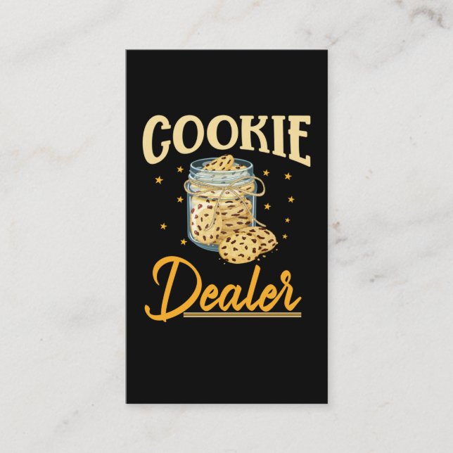 Cookie Baking Foodie Biscuit Baker Business Card (Front)