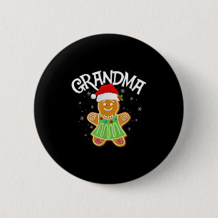 Cookie Baking Matching Family Gingerbread Grandma  6 Cm Round Badge