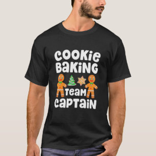 Cookie Baking Team Captain Christmas Gingerbread F T-Shirt