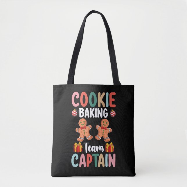 Cookie Baking Team Captain Family Christmas Tote Bag (Front)