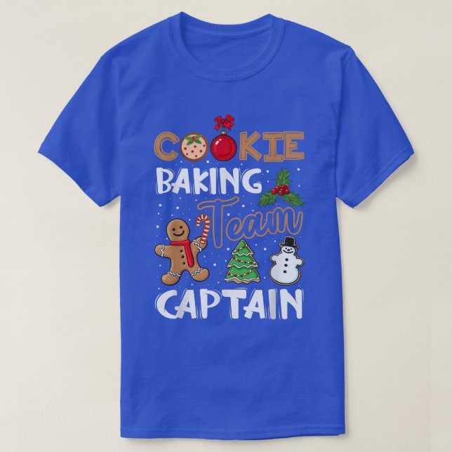 Cookie Baking Team Captain Gingerbread Christmas 1 T-Shirt (Design Front)
