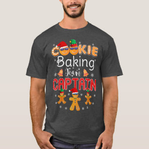 Cookie Baking Team Captain Gingerbread Christmas T-Shirt