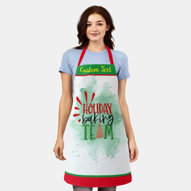 Cookie Baking Team Christmas Baking Team Aprons (Worn)