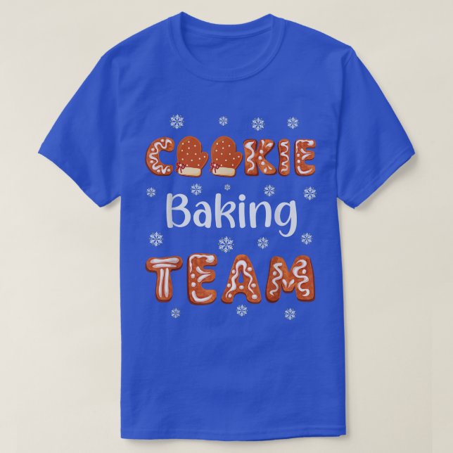 Cookie Baking Team Christmas Family Baking Gingerb T-Shirt (Design Front)