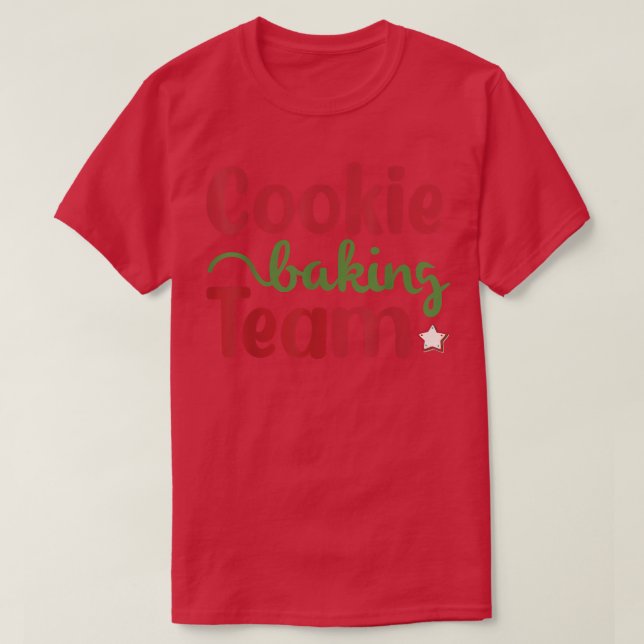 Cookie Baking Team Christmas Family Baking Gingerb T-Shirt (Design Front)