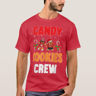 Cookie Baking Team Crew Candy Cane Christmas Food T-Shirt