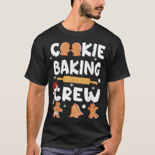 Cookie Baking Team Crew Funny Christmas Gingerbrea T-Shirt