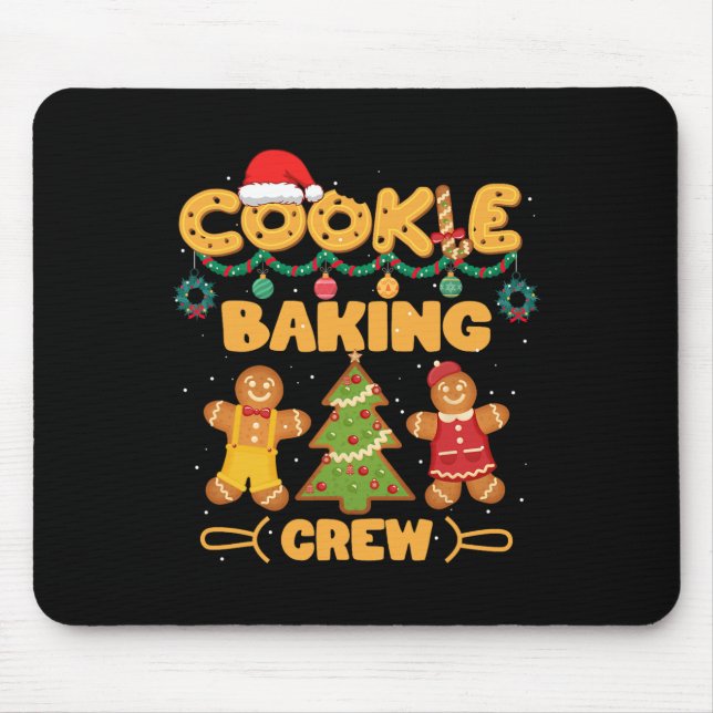 Cookie Baking Team Crew Xmas Family Matching Group Mouse Mat (Front)