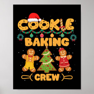 Cookie Baking Team Crew Xmas Family Matching Group Poster