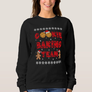 Cookie Baking Team Gingerbread Men With Xmas Hats  Sweatshirt