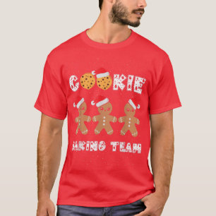 Cookie Baking Team Gingerbread Men with Xmas Hats T-Shirt