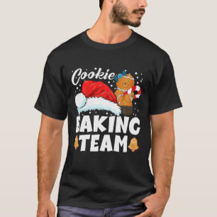 Cookie Baking Team Gingerbread Santa Hat Christmas T-Shirt