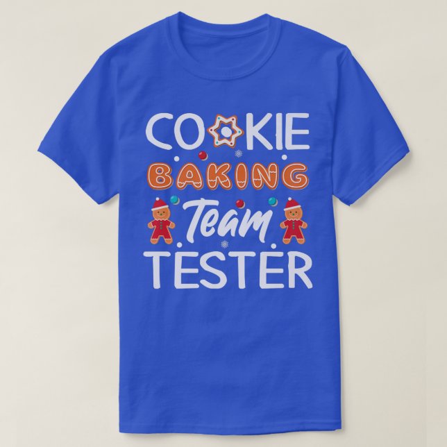 Cookie Baking Team Tester Christmas  T-Shirt (Design Front)