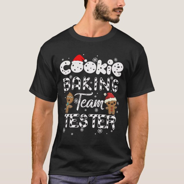 Cookie Baking Team Tester Gingerbread Christmas  T-Shirt (Front)