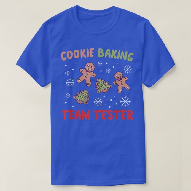 Cookie baking team tester Gingerbread Funny Christ T-Shirt (Design Front)