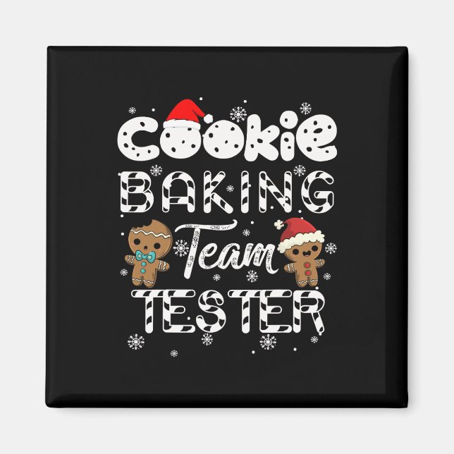 Cookie Byking Team Tester Gingerbread Christmas  Magnet (Front)