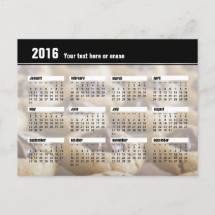 Cookie Calendar Postcard 2016