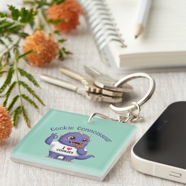 Cookie Connoisseur Key Ring (Front Right)