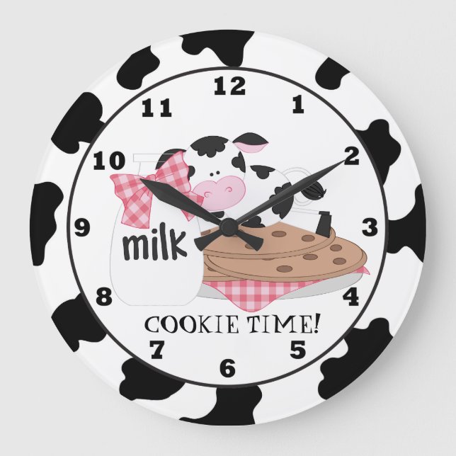 Cookie Cow cartoon wall clock (Front)