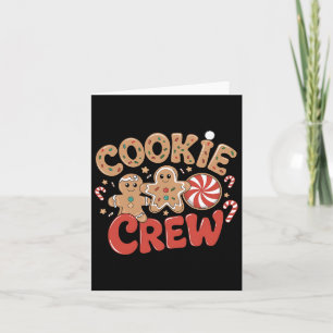 Cookie Crew Gingerbread Christmas Family Baking Te Card