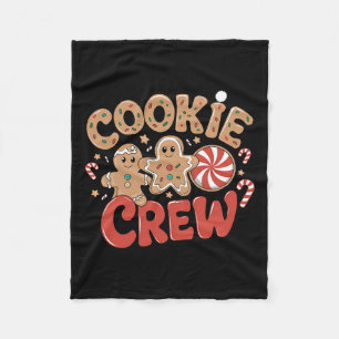 Cookie Crew Gingerbread Christmas Family Baking Te Fleece Blanket