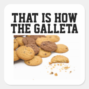 Cookie Crumble Spanglish Square Sticker