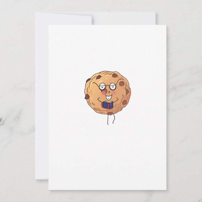 Cookie, cute food theme invitation (Front)