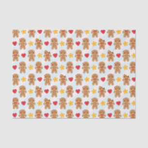 Cookie Cute Kawaii Gingerbread Men Tissue Paper