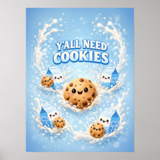 Cookie Cute Kawaii Sweet Mood Poster