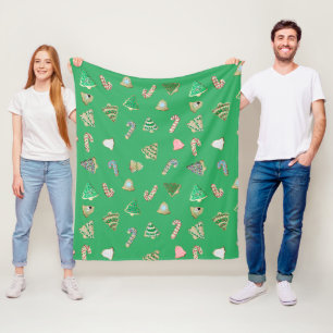 Cookie Cutout Patterns Style 2 Fleece Blanket