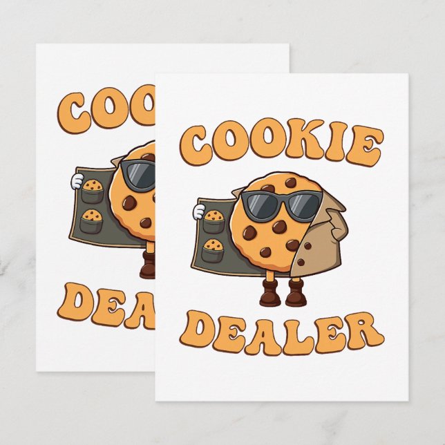Cookie Dealer Funny Baking Announcement (Front/Back)