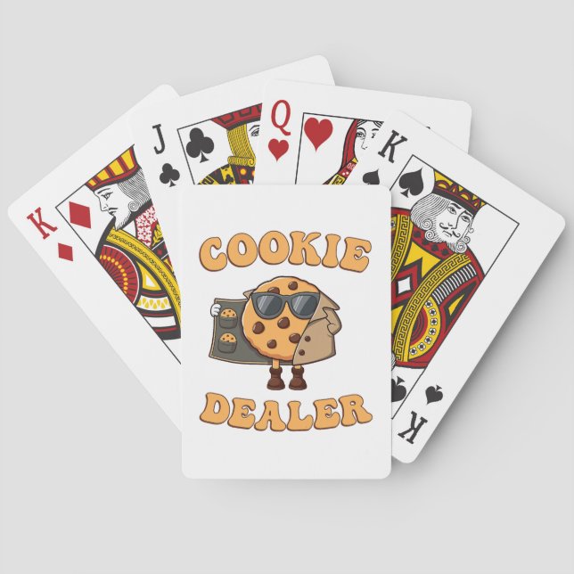 Cookie Dealer Funny Baking Playing Cards (Back)